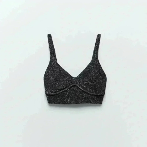 Zara NWT Twitted knit crop top - Picture 1 of 4
